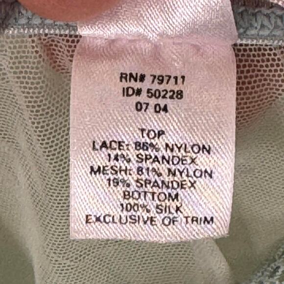 Vtg 2004 Victoria's Secret XS Babydoll Chemise Slip Blue - Picture 5 of 8